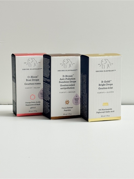 Drunk Elephant Other - Drunk Elephant Bright & Radiance Drop Trio - NIB